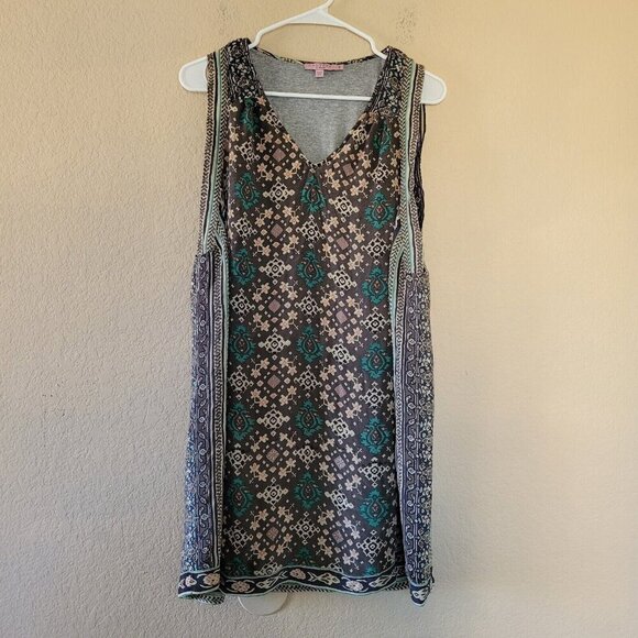 Calypso Saint Barth Womens 100% Silk Mini Dress Size Small Lined Geometric - Picture 1 of 7